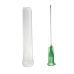 Hypodermic Needles Green 100 Box 21G